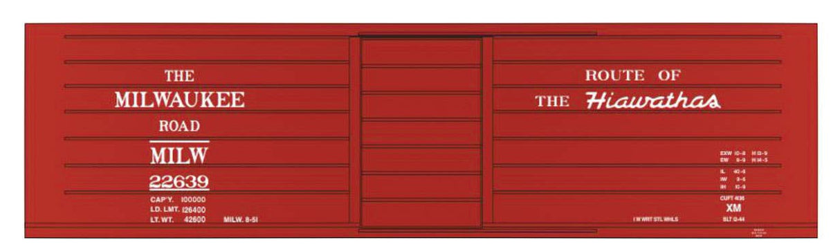 Image for 293-10021O MILW Rib Side Boxcar