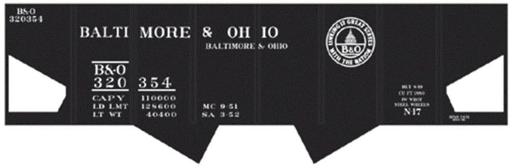 Image for 293-10026 B&O Cl N17 USRA 2-Bay Hop