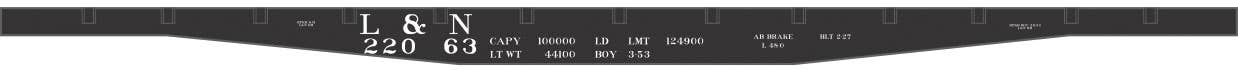 Image for 293-10239N L & N 45' Steel Flatcar