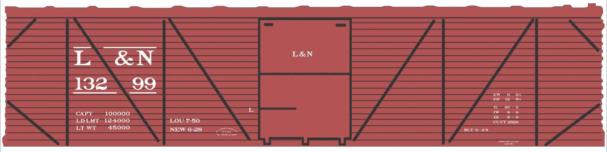Image for 293-10241O L & N 40' SS Boxcar