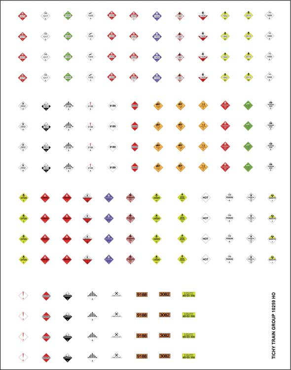 Image for 293-10259 Hazard Placards 170/