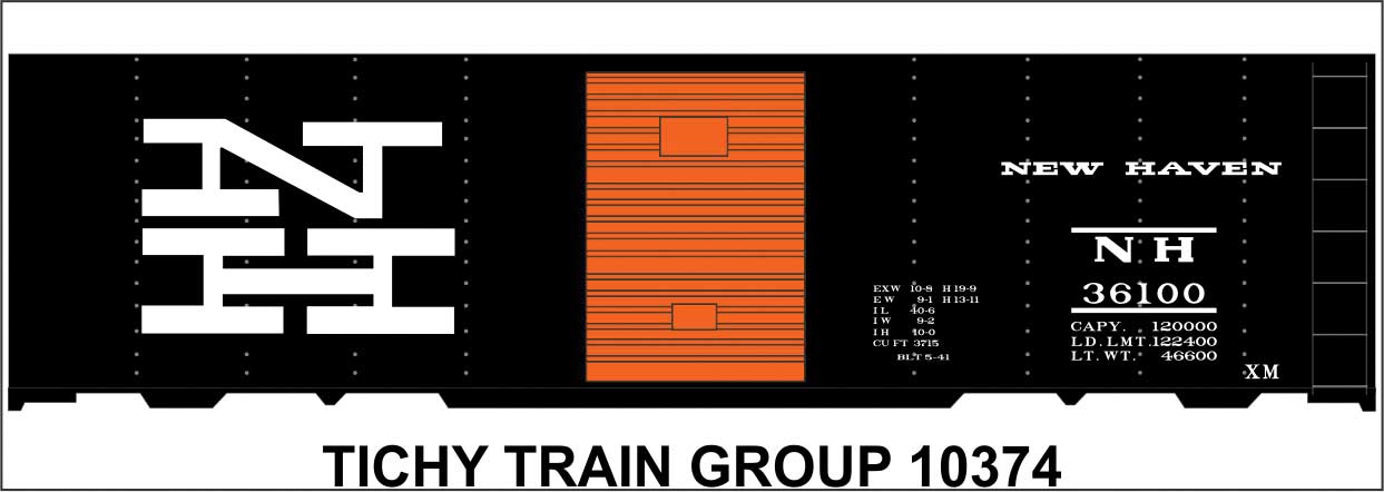 Image for 293-10374N NH 40' Steel Boxcar 36100