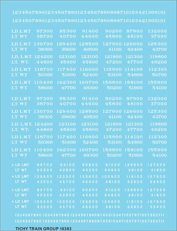 Image for 293-10383 LD LMT & LT WT Data White