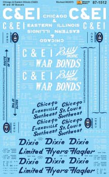 Image for 460-601512 C&EI 40' & 50' Boxcars