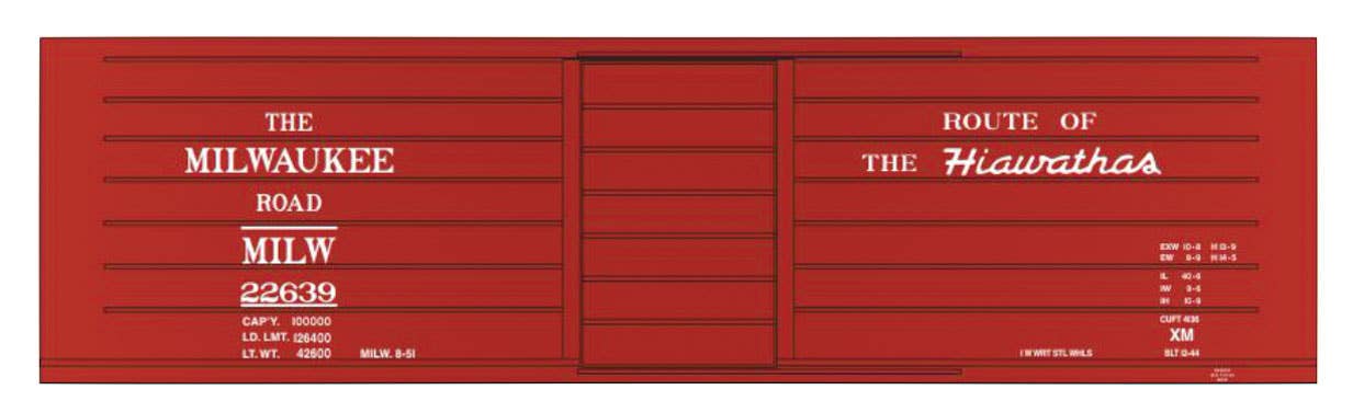Image for 293-10021N6 MILW Rib Side Boxcar 6/