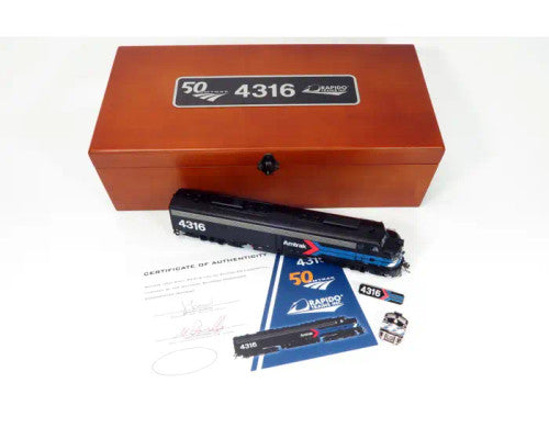 Rapido 28599 EMD E8A - Amtrak - Early Black Scheme: #4316 w/LokSound & DCC HO Scale