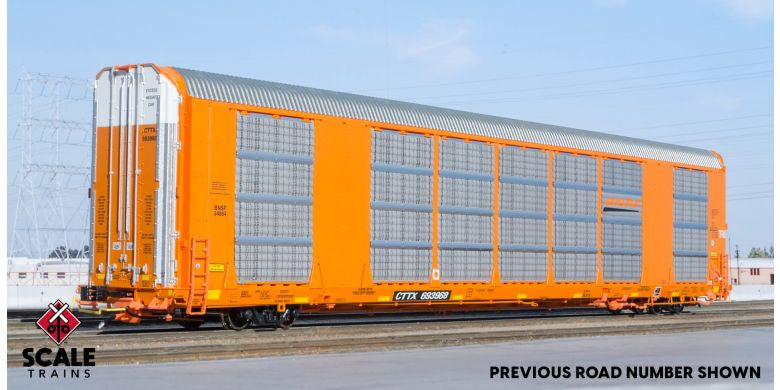 Scaletrains SXT38859 Gunderson Multi-Max Autorack BNSF/Orange/TTGX #693966  HO Scale
