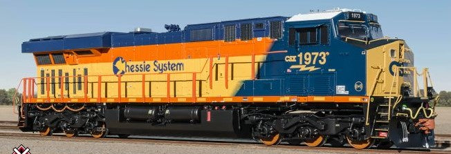 ScaleTrains SXT39905-7 GE ES44AH, CSX/Heritage/Chessie System #1973 DCC & Sound HO Scale