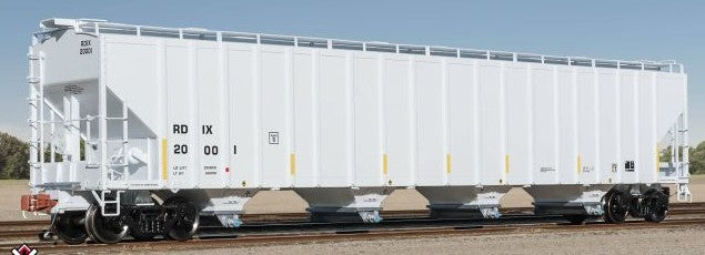 Scaletrains SXT39455 PS 5820 Covered Hopper, Entec Polymers/RDIX/White/Conspicuity Stripes/SALCO Kam-Op Outlets #20002 HO Scale
