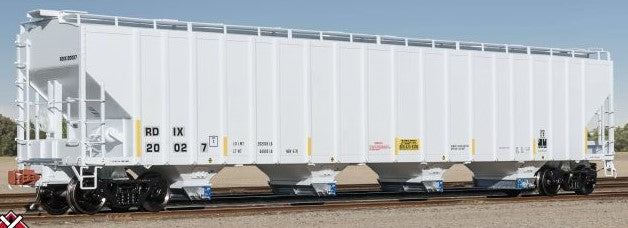 Scaletrains SXT39456 PS 5820 Covered Hopper, Entec Polymers/RDIX/White/Conspicuity Stripes/SALCO Kam-Op Outlets #20027 HO Scale
