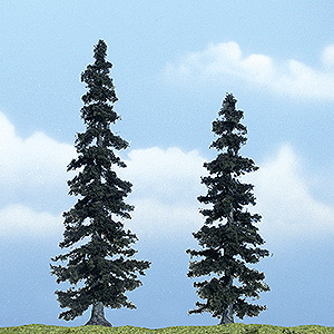 Woodland Scenics 1621 Ready Made Premium Trees(TM) -- Spruce - 1 Each: 4-7/8 & 4" 12.4 & 10.2cm A Scale