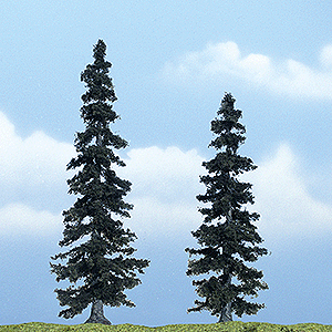 Woodland Scenics 1621 Ready Made Premium Trees(TM) -- Spruce - 1 Each: 4-7/8 & 4"  12.4 & 10.2cm A Scale