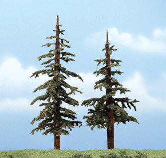 Woodland Scenics 1628 Ready Made Premium Trees(TM) -- Lodgepole Pines - 5 to 6"  12.7 to 15.2cm pkg(2) A Scale