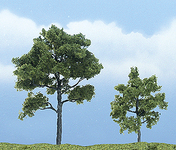 Woodland Scenics 1607 Ready Made Premium Trees(TM) - Deciduous -- Locust - 1 Each; 1-3/4 & 2-3/4" 4.4 & 7cm A Scale