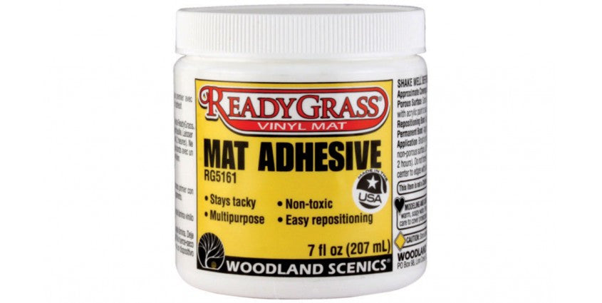 Woodland Scenics 5161 ReadyGrass(TM) Mat Accessories -- Mat Adhesive - 7oz 207mL A Scale