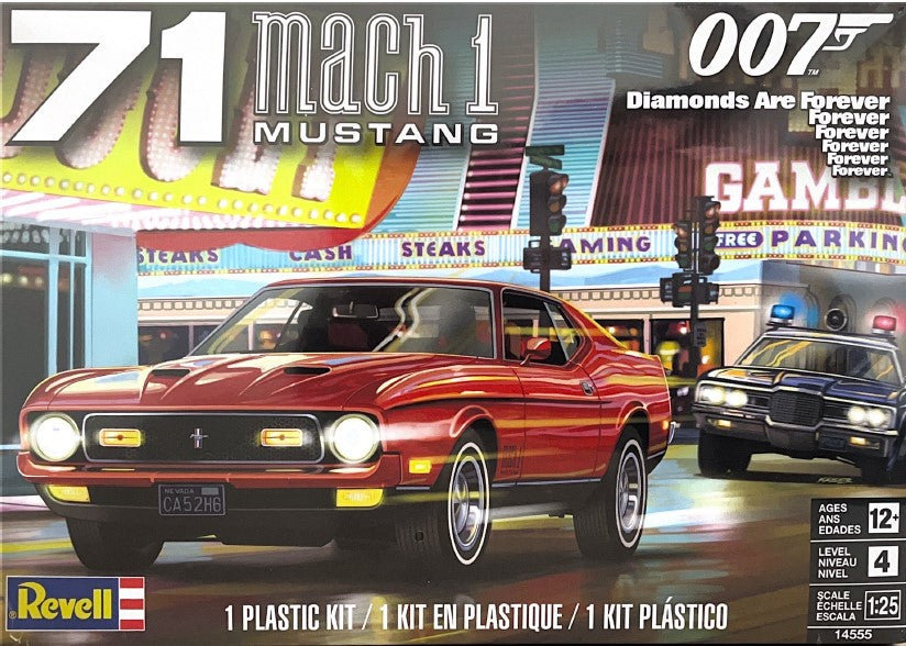 Revell 14555 1971 Ford Mustang Mach I 429 Boss Kit 1:25 Scale