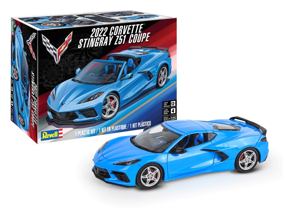 Revell 14556 2022 Corvette Stingray Z51 Coupe Kit 1:25 Scale
