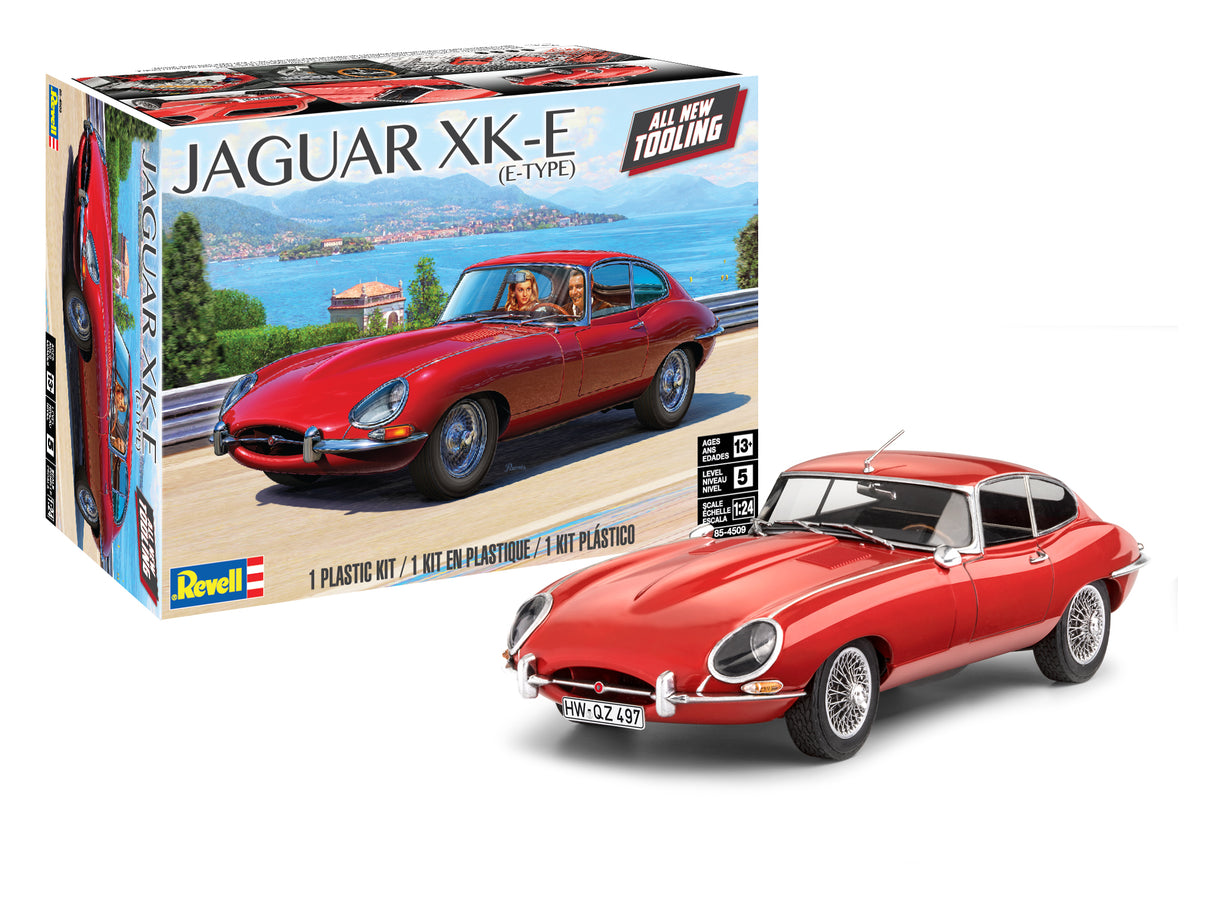 Revell 4509 Jaguar XK-E E-Type Kit 1:24 Scale
