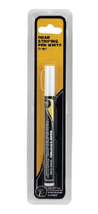 Woodland Scenics 1291 Road Striping Pen -- White A Scale