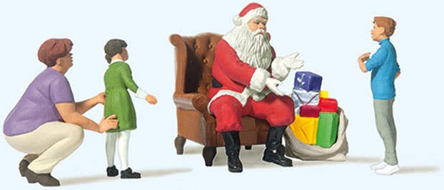 Image for 590-10763 Santa w/Mother and Kids