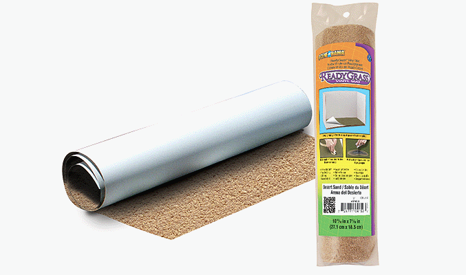 Woodland Scenics 4159 Scene-A-Rama(TM) ReadyGrass(TM) Mat - 10-11/16 x 7-5/16" 27.1 x 18.5cm -- Desert Sand A Scale