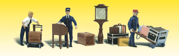 Woodland Scenics 2211 Scenic Accents(R) -- Depot Workers & Accessories N Scale