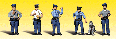 Woodland Scenics 2122 Scenic Accents(R) Figures -- Policemen N Scale