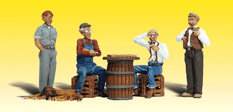 Woodland Scenics 2132 Scenic Accents(R) Figures -- Checker Players N Scale