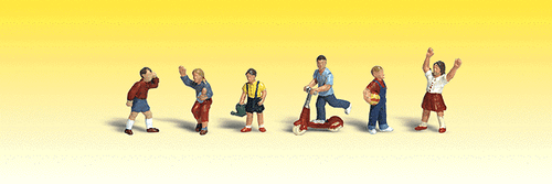 Woodland Scenics 2182 Scenic Accents(R) Figures -- Children pkg(6) N Scale
