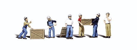 Woodland Scenics 2729 Scenic Accents(R) Figures -- Dock Workers pkg(6) O Scale