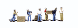 Woodland Scenics 2729 Scenic Accents(R) Figures -- Dock Workers pkg(6) O Scale