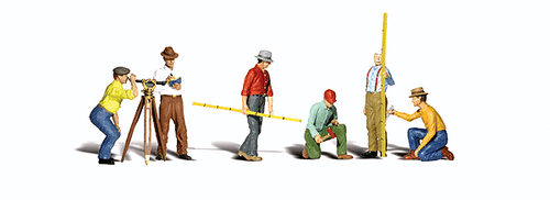 Woodland Scenics 2741 Scenic Accents(R) Figures -- Surveyors pkg(6) O Scale
