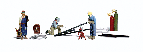 Woodland Scenics 2748 Scenic Accents(R) Figures -- Welders & Accessories pkg(15) O Scale