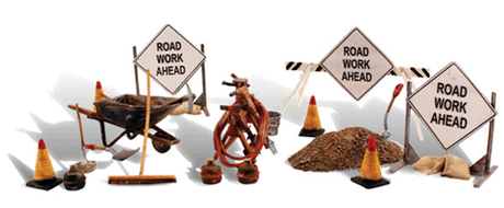 Woodland Scenics 2762 Scenic Accents(R) Figures -- Road Crew Detail O Scale