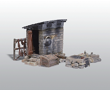 Woodland Scenics 213 Scenic Details(R) Structure Kit -- Smokehouse - 2-1/2 x 1-3/8"  6.4 x 3.5cm HO Scale