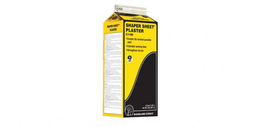 Woodland Scenics 1180 Shaper Sheet(TM) Plaster -- 1/2-Gallon 1.89L A Scale