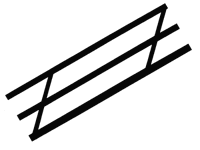 Image for 570-90482 Stair rail HO/S 6" 2/