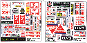 Image for 184-153 Service stations signs