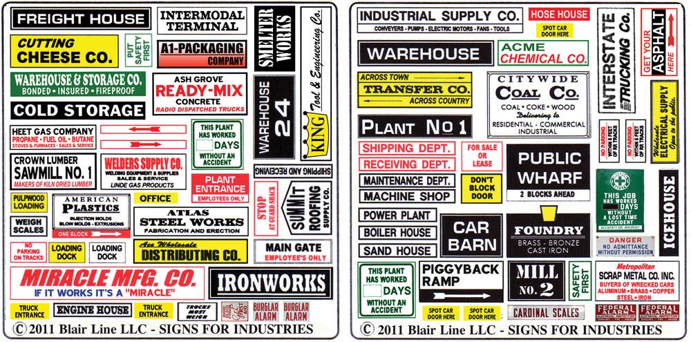 Image for 184-155 Industry & mnfctrng signs