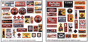 Image for 184-160 Porcelain Signs Set #1