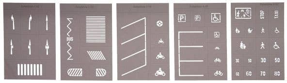 Image for 528-34240 Street Marking Templates