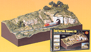 Woodland Scenics 929 Subterrain Scenery Kit -- 12 x 24" Includes Scenery, Landscape, Section N-Scale Track Bed & Track N Scale