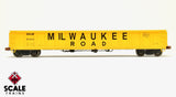 Scaletrains SXT1176 Kit Classics 52’ 6” Gondola, Milwaukee Road/MILW/Yellow #81026 HO Scale