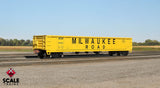 Scaletrains SXT1176 Kit Classics 52’ 6” Gondola, Milwaukee Road/MILW/Yellow #81026 HO Scale