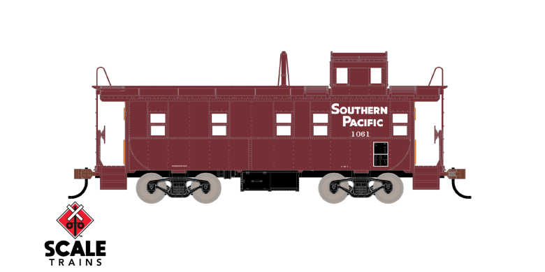 Scaletrains SXT1289 Steel Cupola Caboose, SP Southern Pacific #1112 Kit Classic HO Scale
