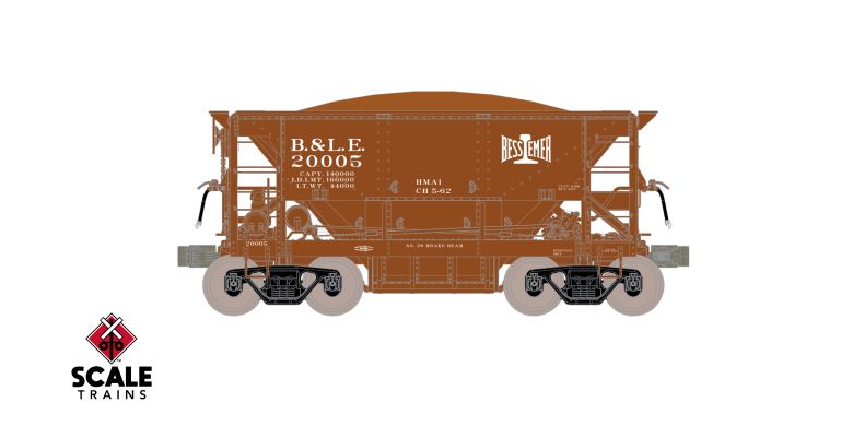 Scaletrains FVM SXT15188 PSC 70-Ton Ore Car, Bessemer & Lake Erie/B&LE #20038 HO Scale