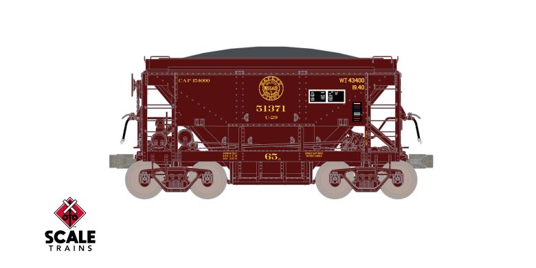 Scaletrains FVM SXT15207 PSC 70-Ton Ore Car, Duluth Missabe & Iron Range/DM&IR Set (4) HO Scale