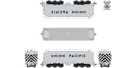 ScaleTrains SXT32293 Union Pacific Silver Diesel Fuel Tender (Black Trucks) HO Scale