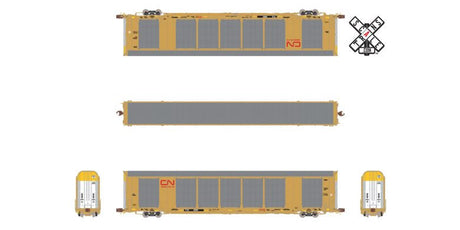 Scaletrains SXT32687 Gunderson Multi-Max Autorack, Canadian National/Red Logo/TTGX #695900 Rivet Counter ScaleTrains N Scale