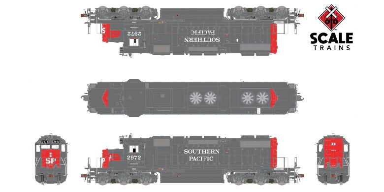 Scaletrains SXT33149 EMD SD38-2, SP Southern Pacific #2972 - ESU v5.0 DCC and Sound HO Scale